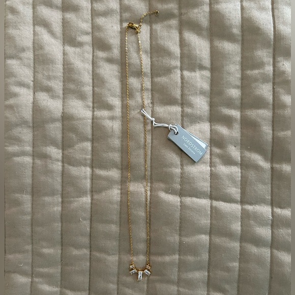 Nordstrom Jewelry - Nordstrom Gold Necklace with Crystal Details